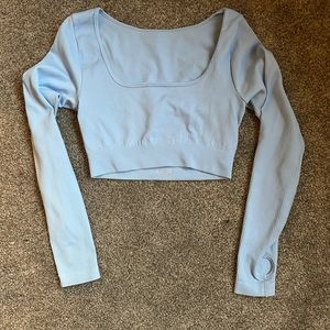 OQQ Long-Sleeve Workout Top